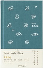 Midori Book Best Style Diary 2026 B6 Weekly Dog Pattern 22380006 Book from Japan