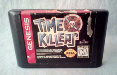 TIME KILLERS SEGA GENESIS AUTHENTIC GAME POLISHED PINS TESTED WORKS PERFECTLY!