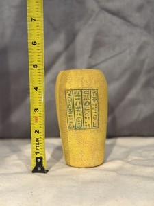 Vintage 2001 Summit Collection Egyptian Figurine - Resin Statue Hieroglyphics