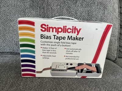 Simplicity 881925 Electric Bias Tape Maker Machine Single Fold Sewing Brand New