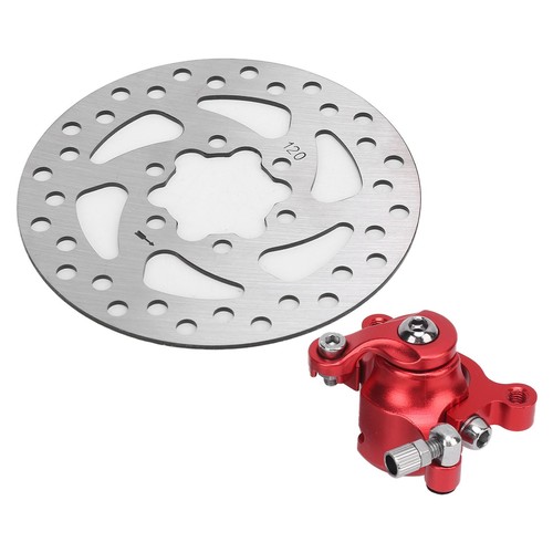 New Car 4.7in Brake Disc Red Caliper Parts For MBX10 MBX11 Moto Rear Mini Bike - Picture 5 of 24