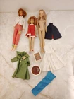 Vintage 1970s Barbie And Friends 3 Dolls Lot Clothes Accessories