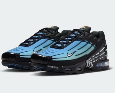 Nike TN Air Max Plus III Black White Laser Blue Gradient FQ2417-001 Size 11.5