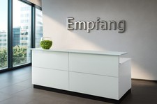 Empfangstheke Davos Theke Büromöbel Empfangsmöbel weiss Büro Praxisausstattung