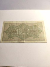 billets colection allemagne 1000 marks reichsbank bon etat
