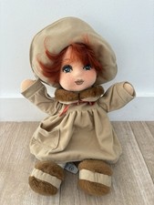Vintage Spanish Layna Doll Hard Face Cloth Plush Body Dressed 1970s
