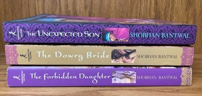 Lot of 3 SHOBHAN BANTWAL paperback Unexpected Son Dowry Bride Forbidden Daughter