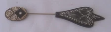 Hat Pin Jeweled Art Deco