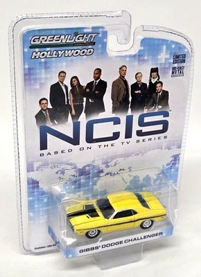 Greenlight 1/64 Dodge Challenger R/T NCIS Yellow Diecast Model Car - Photo 1/4