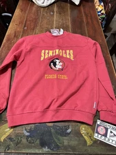 Florida State Seminoles Mighty-Mac  Maroon VINTAGE Crewneck XL Youth? New