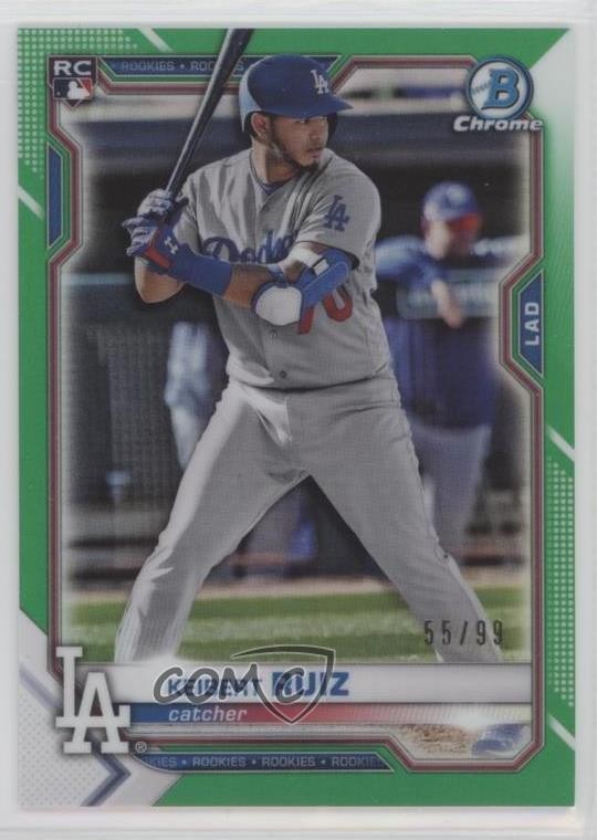 2021 Bowman Chrome Green Refractor 55/99 Keibert Ruiz #70 Rookie RC 0c6