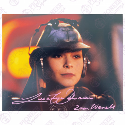 Star Wars: Angriff der Klonkrieger Zam Wesell Lächeln 8'' x 10'' Druck signiert von Lee...