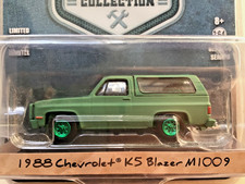 Greenlight CHASE 1988 CHEVROLET K5 BLAZER M1009 US Army camo GREEN MACHINE