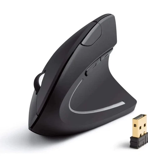 Anker 2.4G Wireless Vertical Ergonomic Optical Mouse 1600DPI 5-Button for Laptop