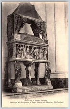 Italian Postcard Salerno Cathedral Sarcophagus of Margherita 1901-1907 NP VGC