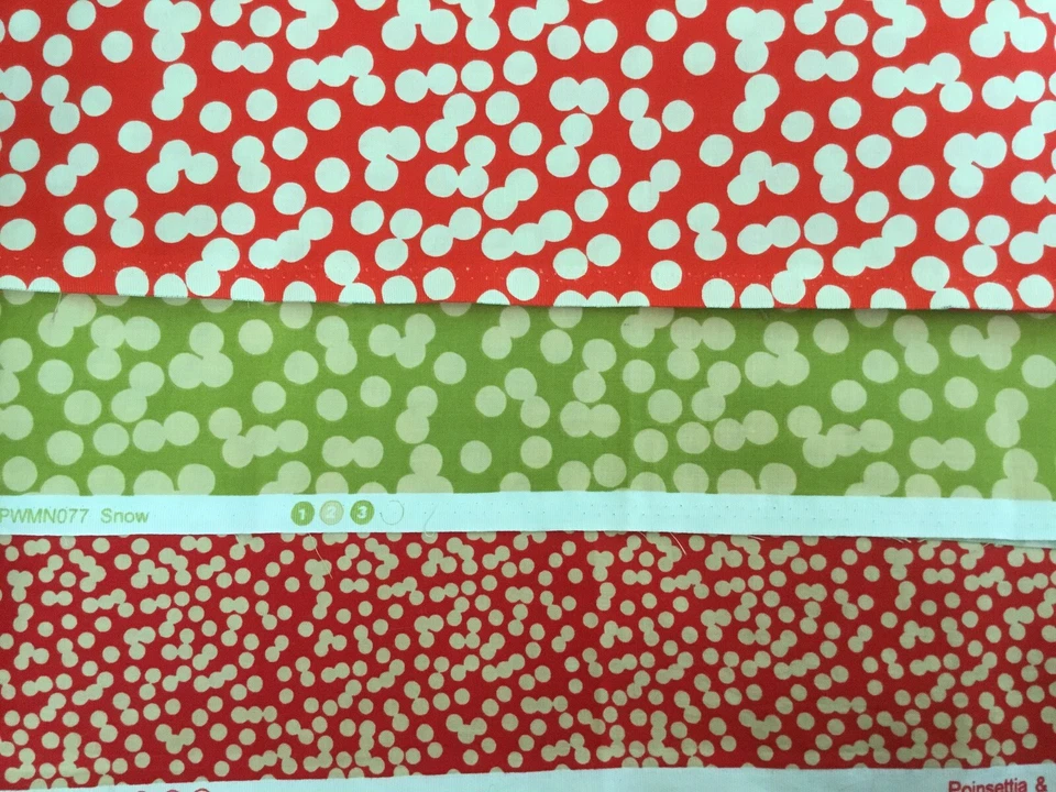 Martha Negley for Rowan Poinsettia & Holly Snow OOP 3 PCs, 2 FQtrs & 18” x 14” - Image 2 of 3