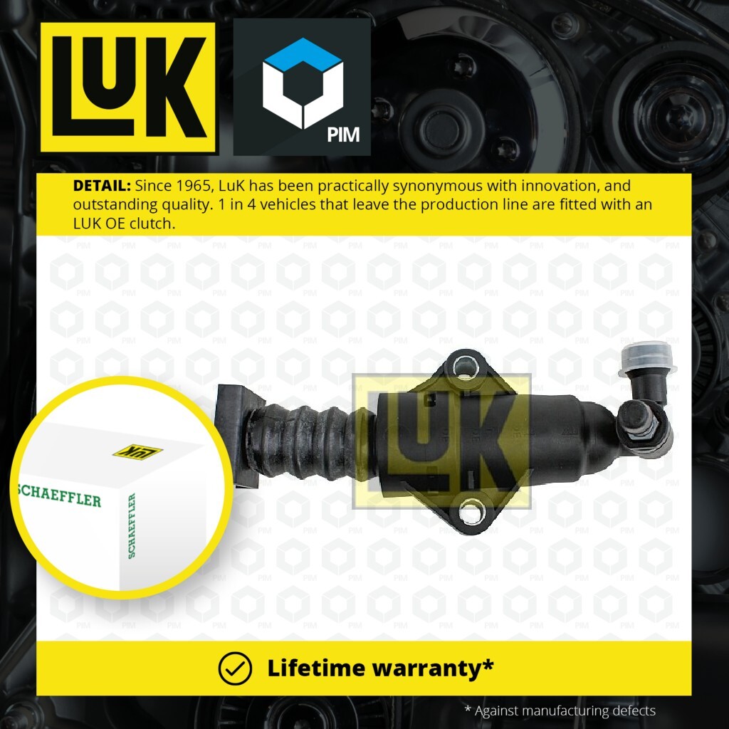 Clutch Slave Cylinder fits AUDI S3 8L1 1.8 99 to 03 LuK 1J0721261A 