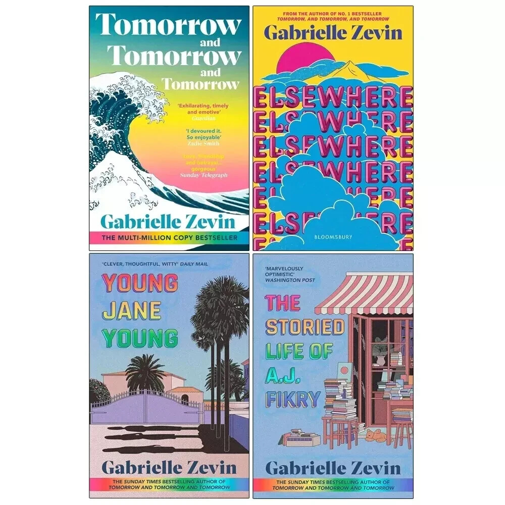 Gabrielle Zevin Collection 4 Books Set Tomorrow, Storied Life of A.J. Fikry