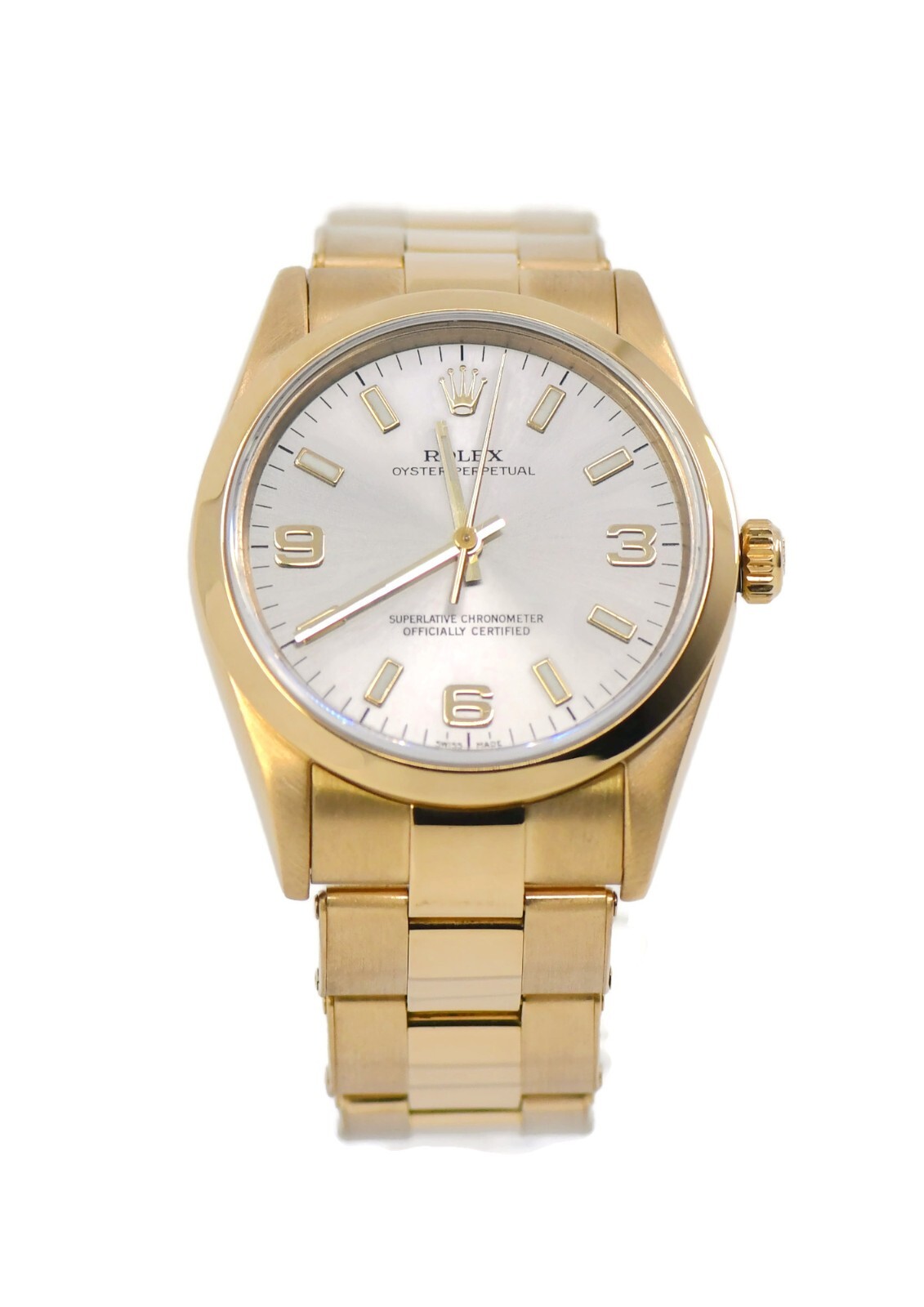 Rolex Oyster Perpetual 18K Yellow Gold Watch 14208