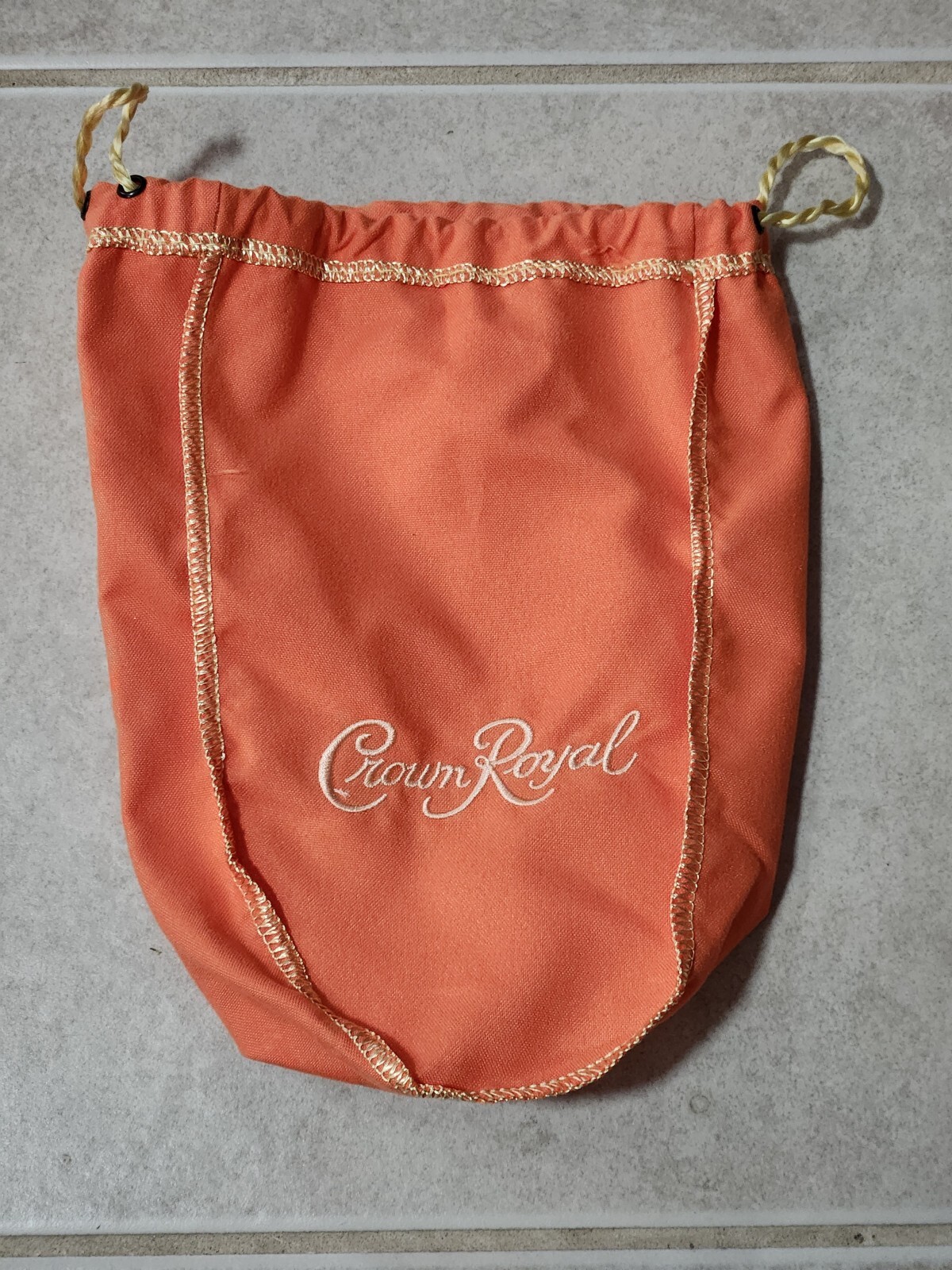 PEACH CROWN ROYAL ORANGE BAG 750 mL NICE! EXCELLENT MINT CONDITION!-image