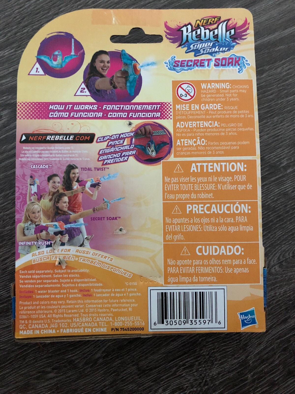 Nerf Rebelle Secret Soak New Water Gun 