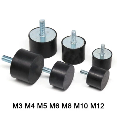Buffer Rubber Foot Mount Anti Vibration Stops Male Damper M3 M4 M5 M6 M8 M10 M12