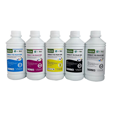 CALCA 1L Direct to Transfer Film DTF Ink for Printheads Water-based CMYKWH