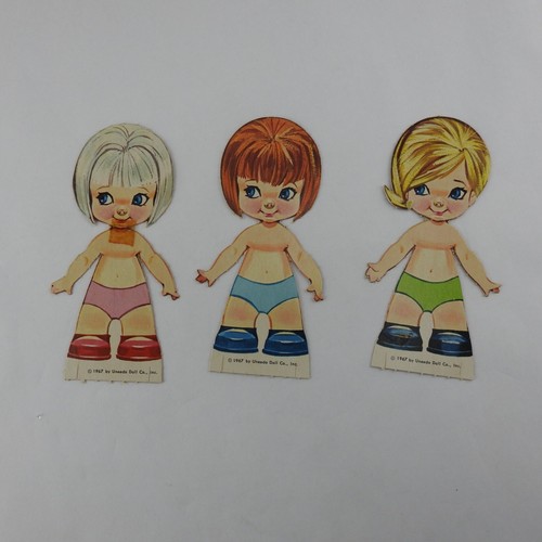 Carpeta de libros vintage PeeWee Paperdolls recortes Whitman Publishing 1967 usada - Imagen 2 de 6