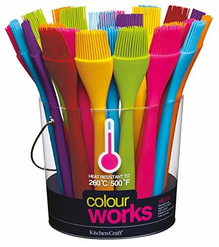KitchenCraft Colourworks Silicone BastingPastry Brush, 26 cm - Red - Picture 2 of 3