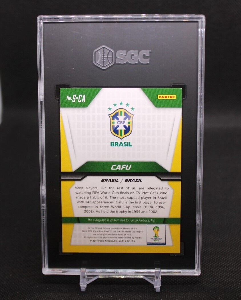 2014 Panini Prizm World Cup Signatures Cafu S-CA Auto Brazil