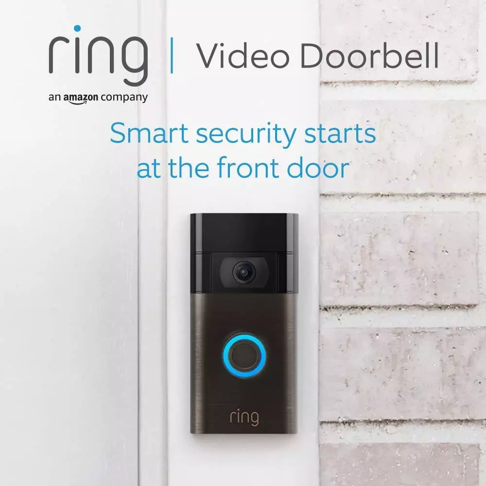 Ring wifi smart video doorbell venetian bronze sale