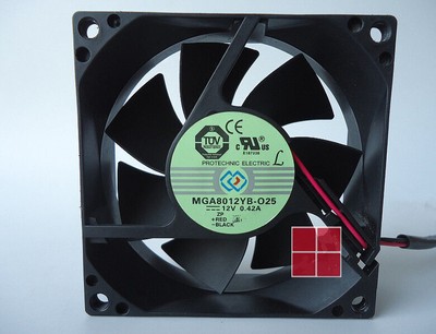 1PC MAGIC MGA8012YB-O25 8025 8CM 12V 0.42A Dual   Chassis      #E1*