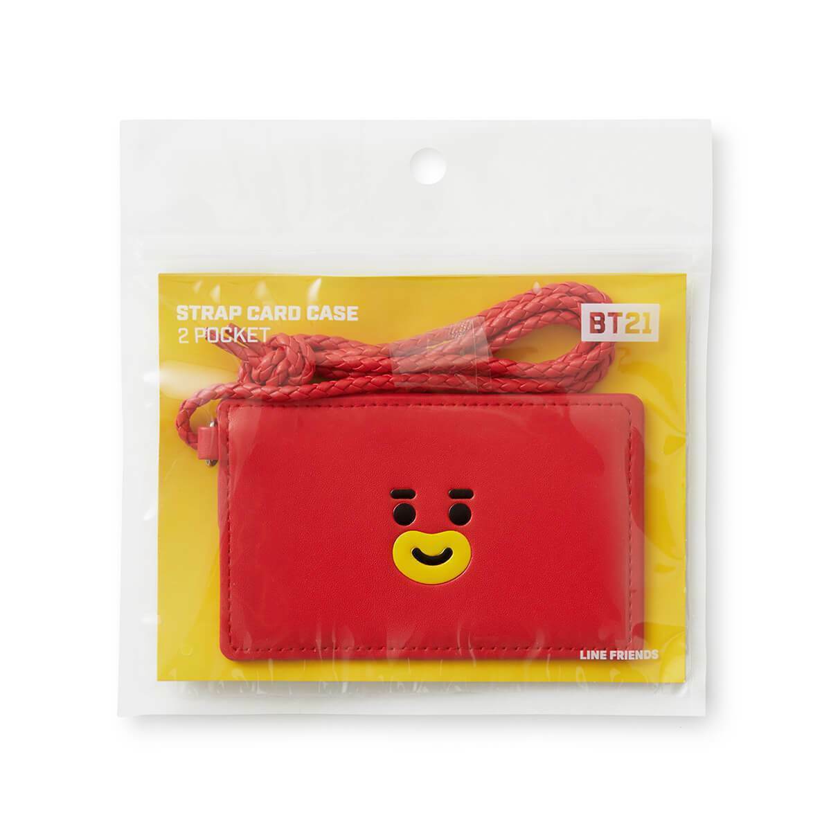 BTS BT21 Official Authentic Goods TATA 2-POCKET NECK STRAP WALLET