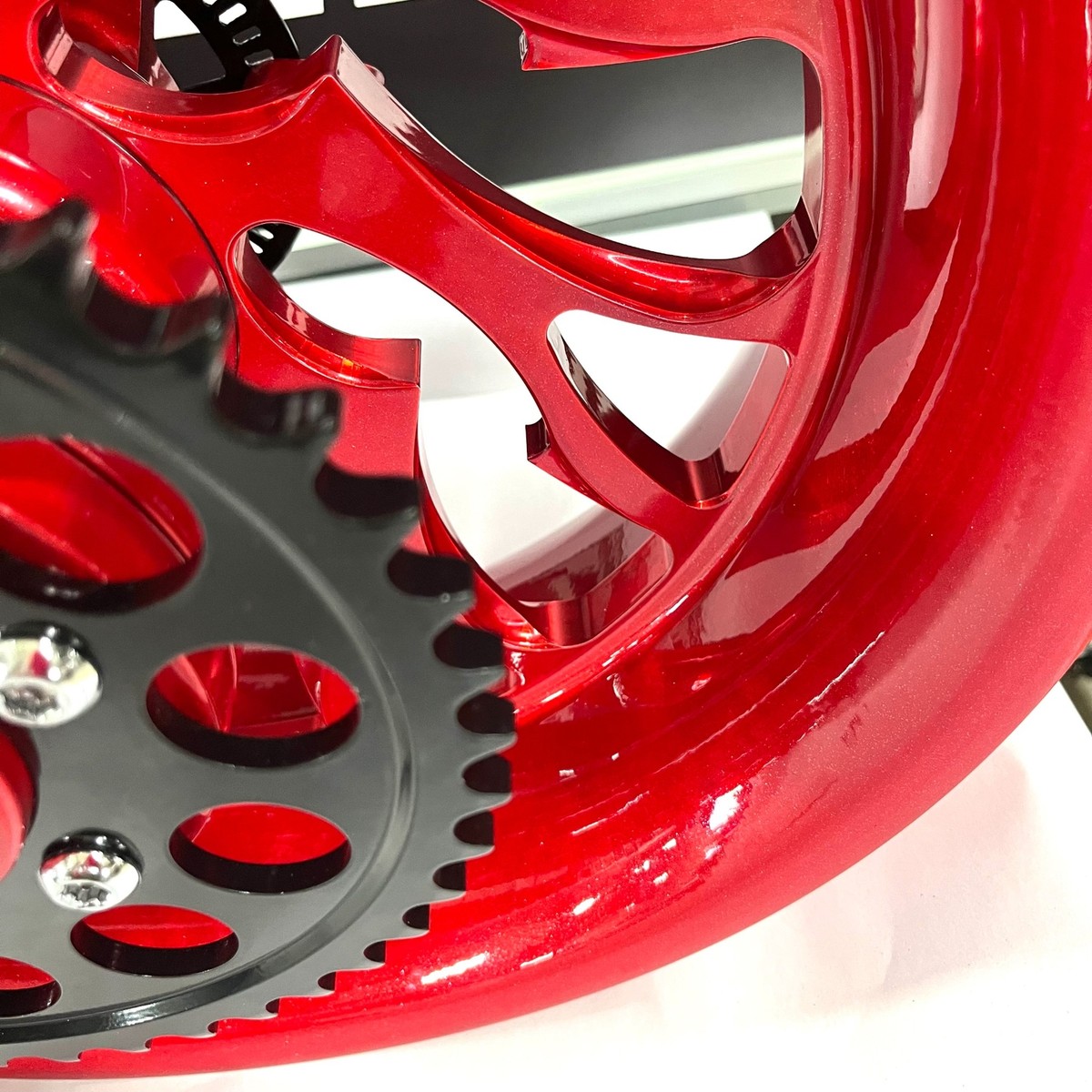 ZX 360 FAT TIRE WILDER RED HELLIAN WHEELS 2012-2020 KAWASAKI NINJA