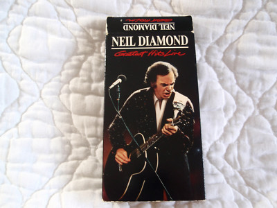 NEIL DIAMOND GREATEST HITS LIVE VHS IN CONCERT 80'S AQUARIUS THEATRE LOS ANGELES