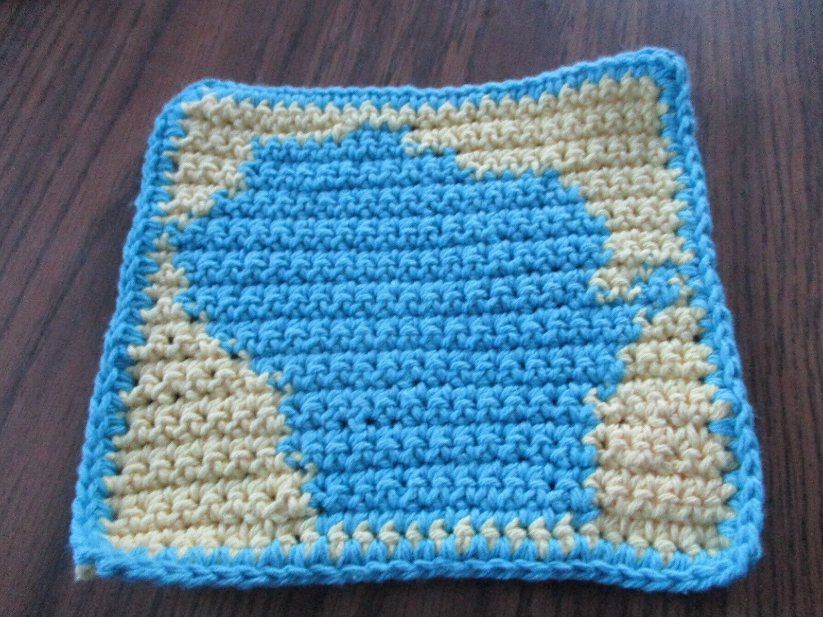 Crochet Wisconsin dish background yellow Cheap Low price sale cloth