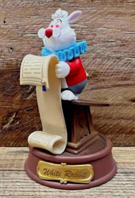 White Rabbit Plastic Figurine 3.5'' x 2.5''