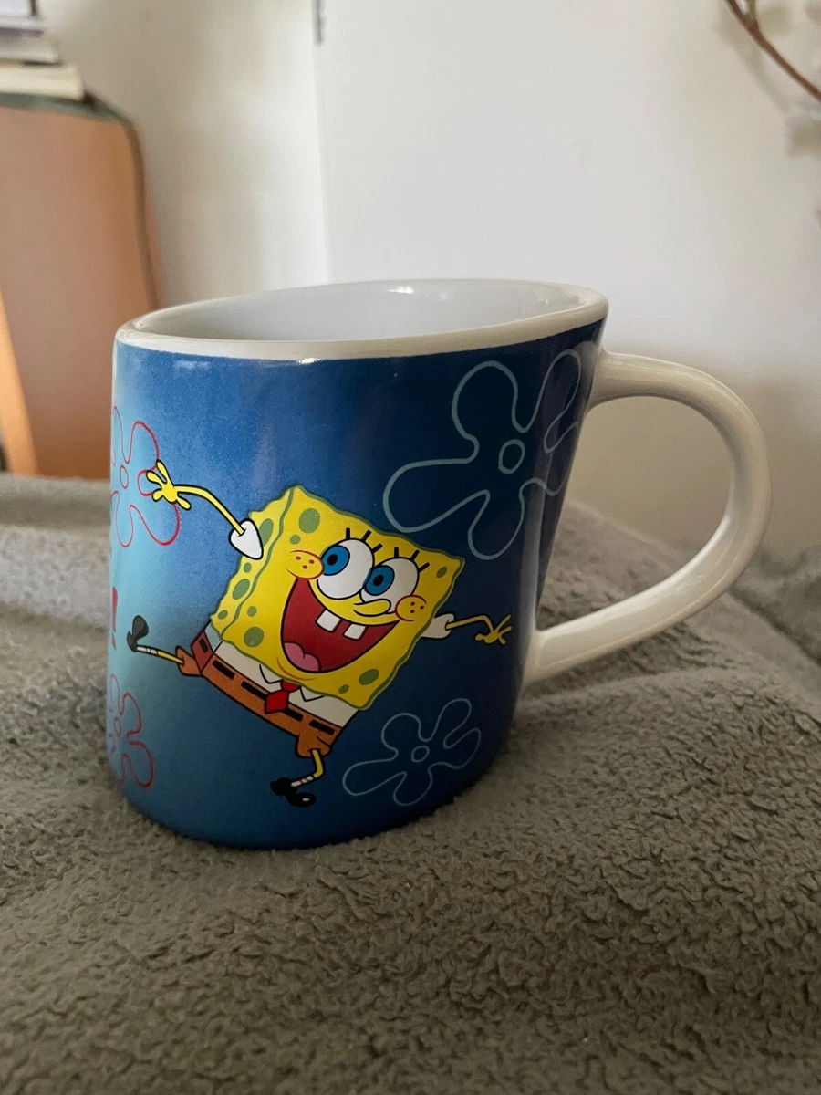 Tasse Éponge - Décoration Bleu Avec Éclaboussures, Occasion Très Bon État