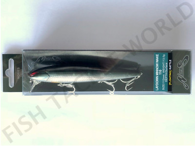 NORIES Laydown Minnow WAKE 110mm - Color BR-138 Live Hasu