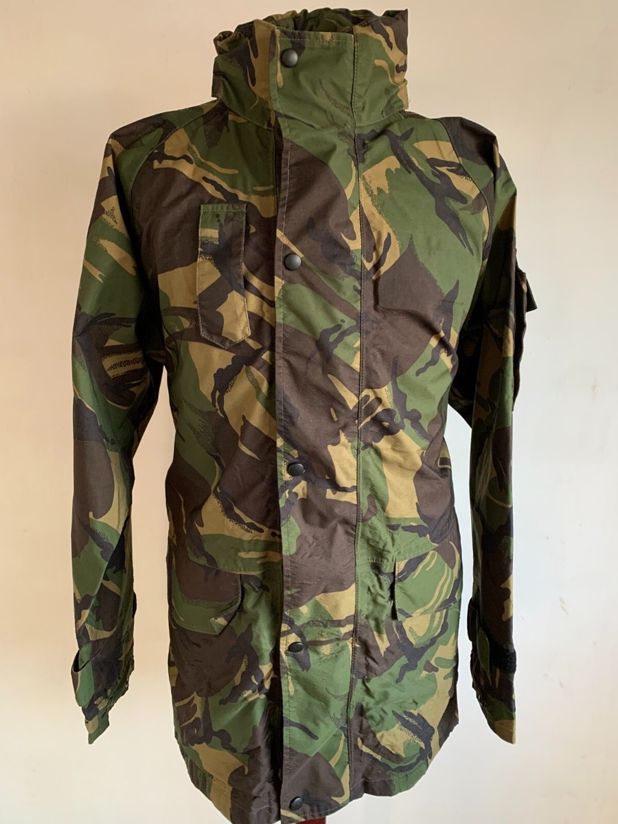 VTG Old Portuguese DPM Camo Goretex Rain Coat Para-Equipa Army FAP