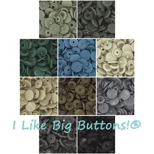 250 Sets KAM Snaps: MILITARY Pack Size 20 T5 Plastic Snap Buttons No Sew Sew