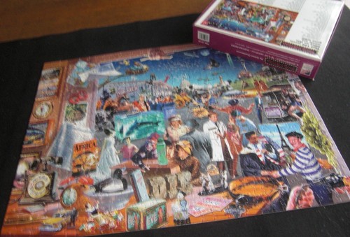 "Movie Madness" by Adrian Chesterman Great Amer Puzzle Factory 550+ pc #8128 - Picture 2 of 6