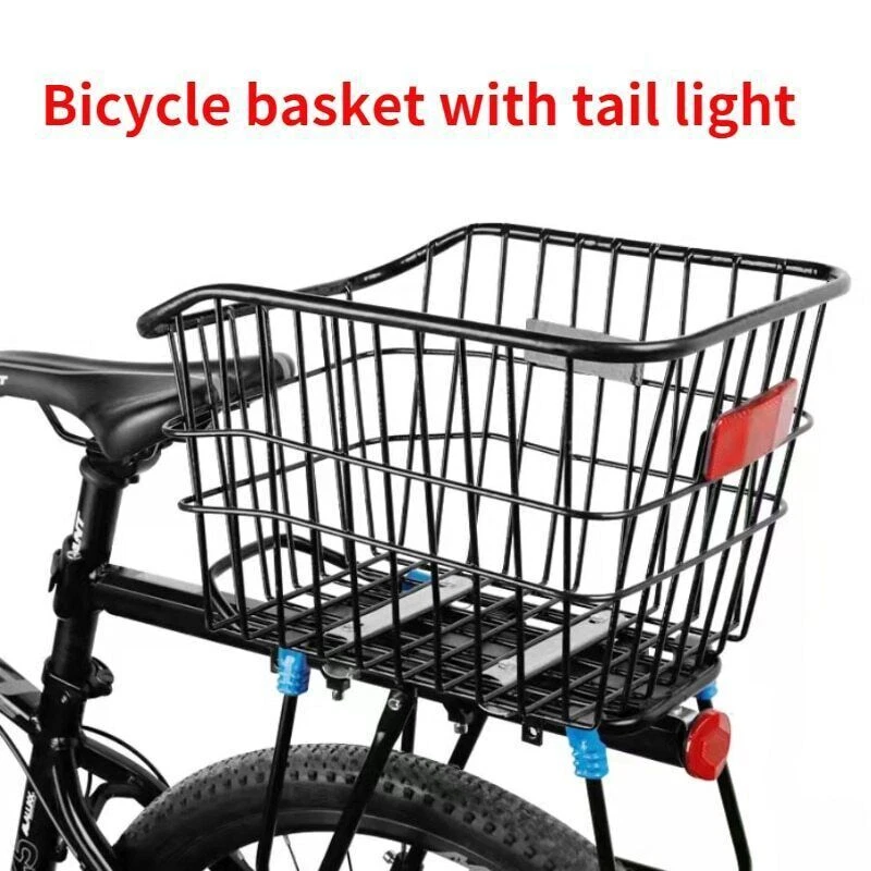 Metal bicycle back basket with student bag bicycle accessories eBay
