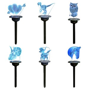 Solar Tiere Led Solarleuchte Garten Eule Gartenbeleuchtung Solarlampe Solarlicht Ebay