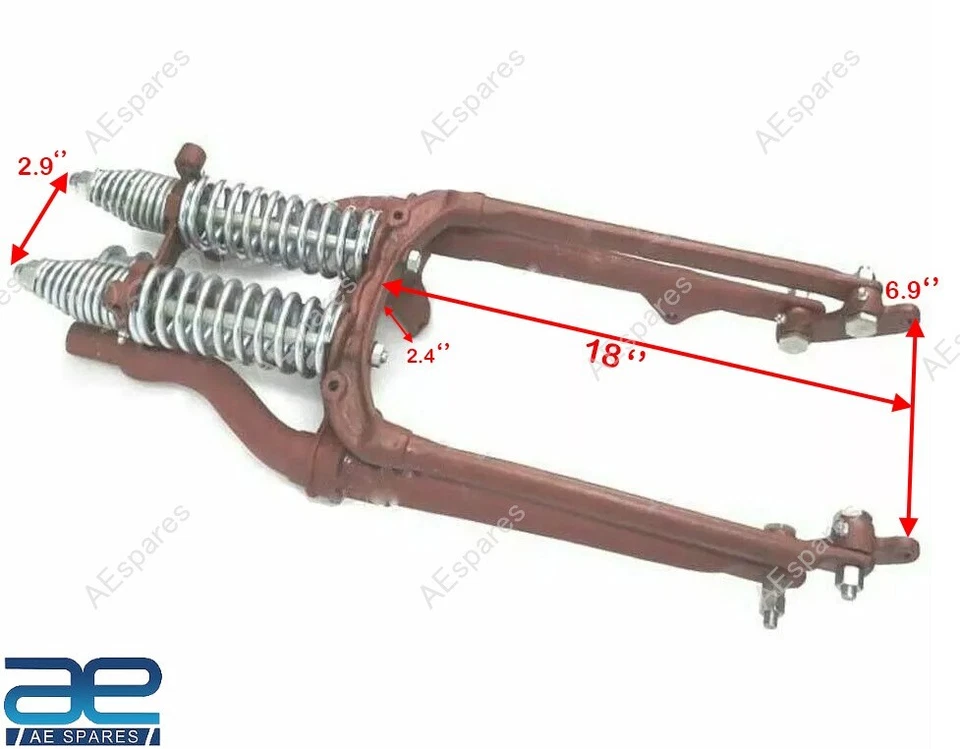 Conjunto de horquilla de viga Springer militar WL WLA WLC WWII para Harley Davidson WL WLA WLC WD Foto 2 de 4