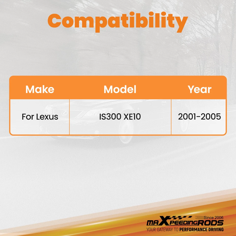 2x Adjustable Front Upper Control Arm Camber Kit For Lexus IS300 2001 2002-2005 - Image 2 of 4