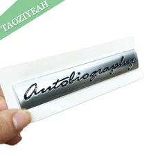 Letter Autobiography Emblem Sticker Nameplate Car SUV Rear Trunk Tailgate Badge