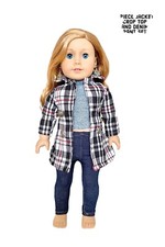 18 Inch doll Clothes, 3 Pc Set, Fits American Girl Doll Our Generation