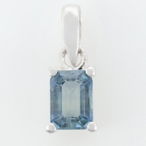 Schöner Blauer Topas Edelstein 925 Sterling Silber Handgefertigter Anhänger - Bild 2 von 5