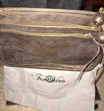 Tre Vero Brushed Bronze Metallic Soft Genuine Leather Chain Strap